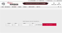 Desktop Screenshot of mathewsnissan.com